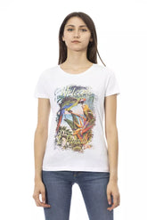 Trussardi Action White Cotton Women T-Shirt -   -  Trussardi Action.